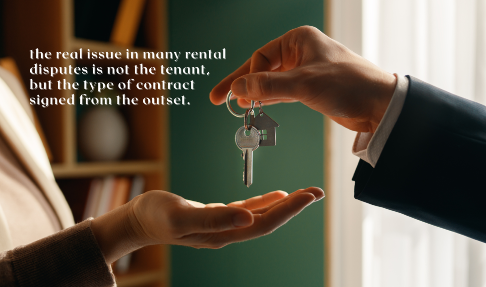 The real issue in many rental disputes is not the tenant, but the type of contract signed from the outset.